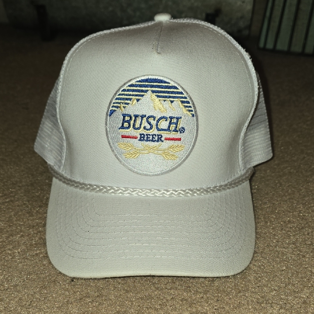 Busch Beer White Trucker Hat